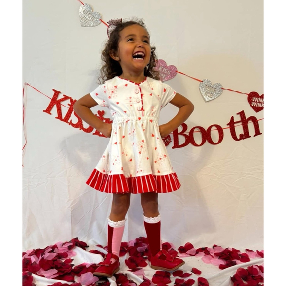 FINDING FOXTALE Dress Size 3T Unspecified White and Red - Picture 1 of 4
